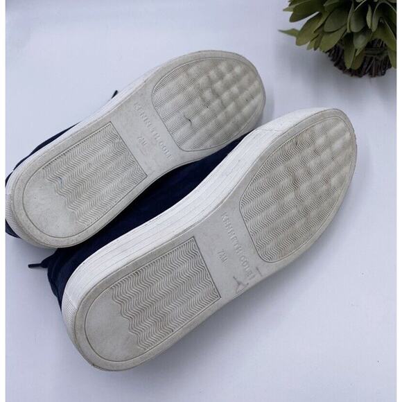 Kenneth Cole NY Janette Blue White Platforms Y2K , Women's Sz 7.5 - Picture 10 of 12